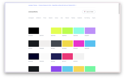 Colors & fonts