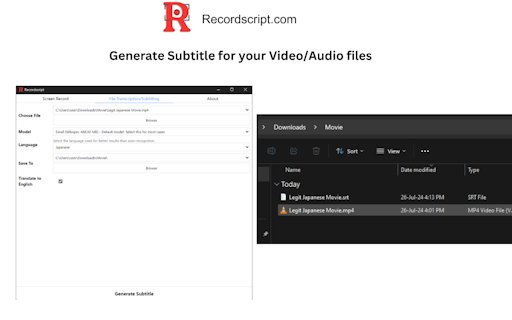 Recordscript for Windows