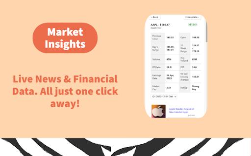 Stock Glance Browser Extension