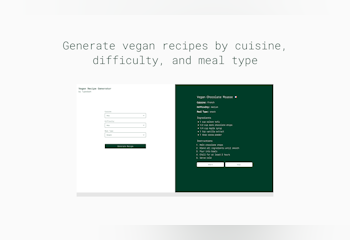 Vegan Recipe Generator