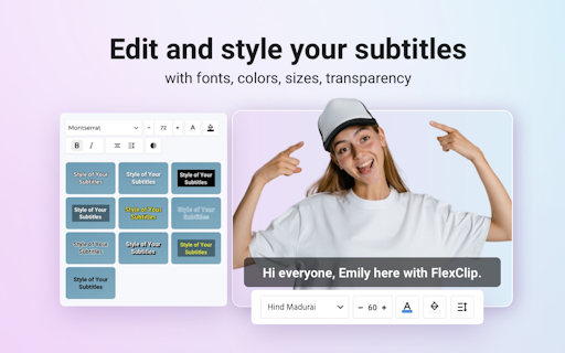 Auto Subtitle by FlexClip