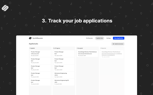 Synth Resume