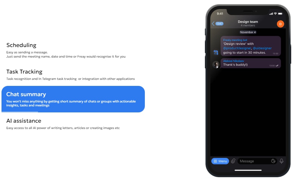 Frealy AI Personal assistant