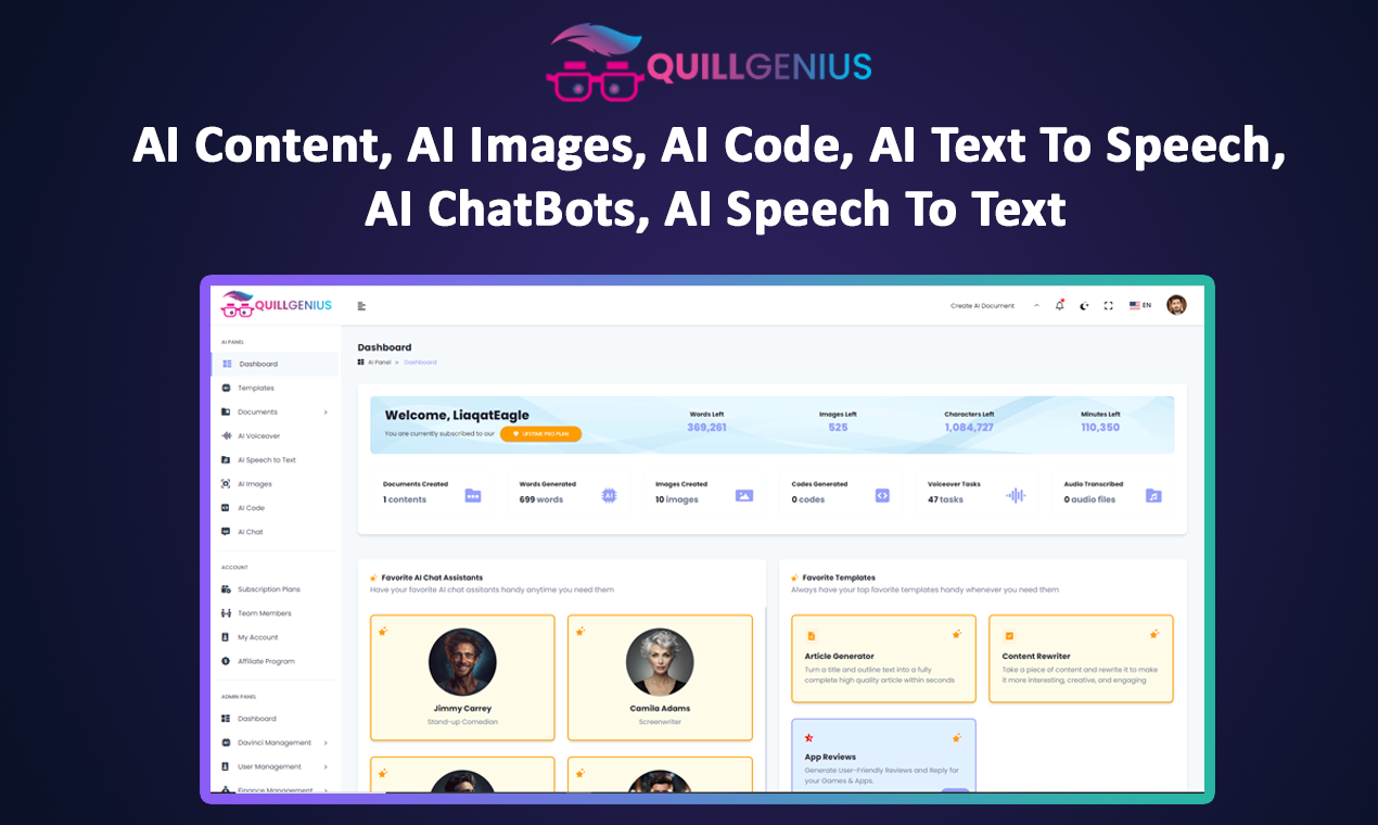 QuillGenius AI Copywriting Tool