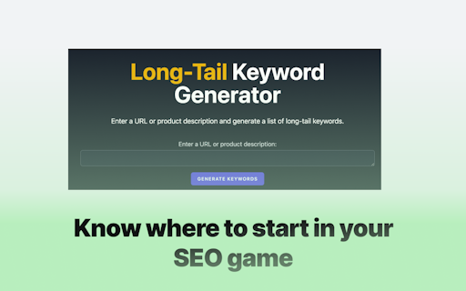 Long-tail Keyword Generator