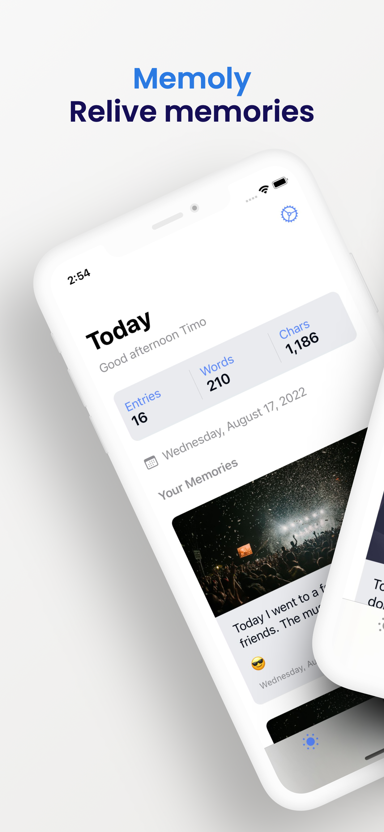 Memoly daily journal