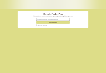 Domain Finder Plus