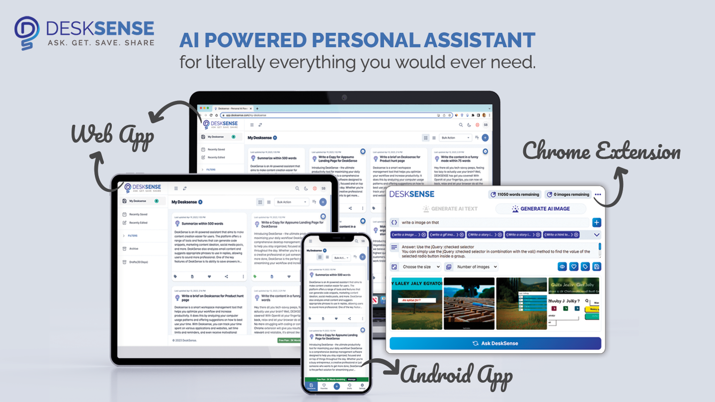 DeskSense - AI-powered Personal Assistant