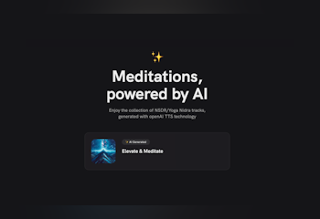AI meditations by NSDR.co