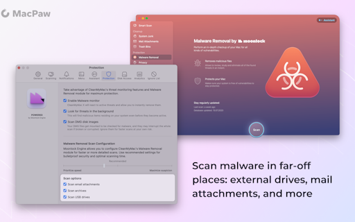 Moonlock Engine in CleanMyMac X