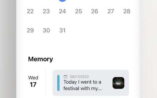Memoly daily journal
