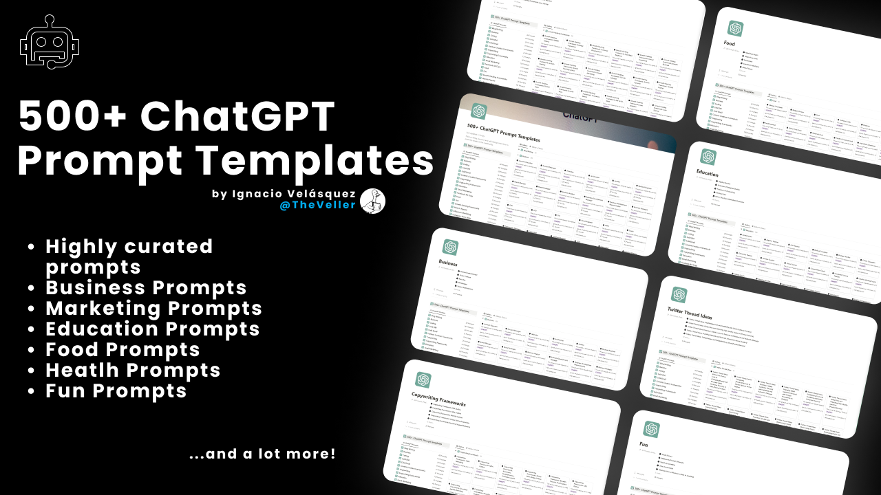 500+ ChatGPT Prompt Templates
