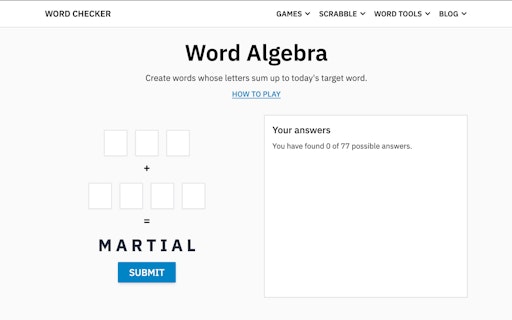 Word Algebra