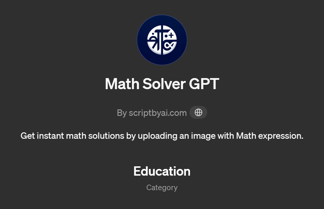 Math Solver GPT