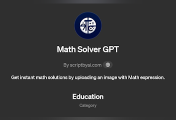 Math Solver GPT