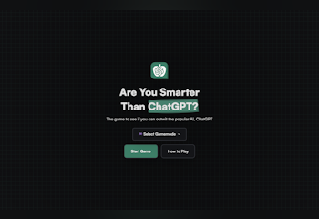 Are You Smarter Than ChatGPT?