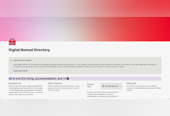 Digital Nomad Directory