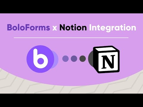 BoloForms Notion Integration