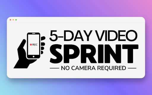 The 5-Day Video Sprint (AI + YouTube)