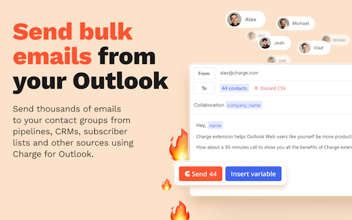 Charge for Outlook