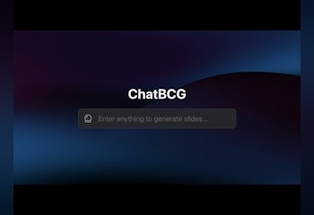 ChatBCG Generative AI for Slides