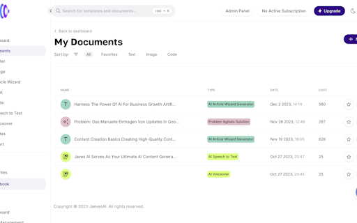 JaevesAI Creative Suite 2.0 (Beta)