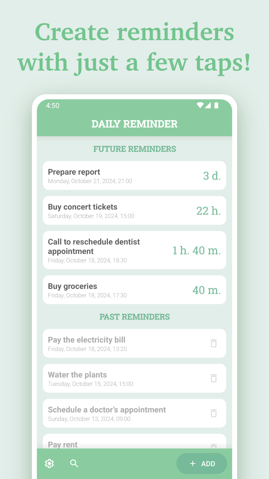 Daily Reminder: Timer, Planner