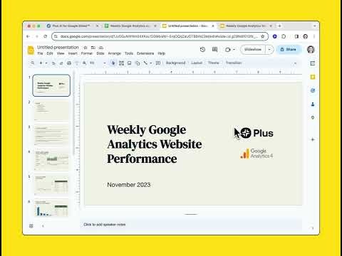Plus AI Google Analytics Reports