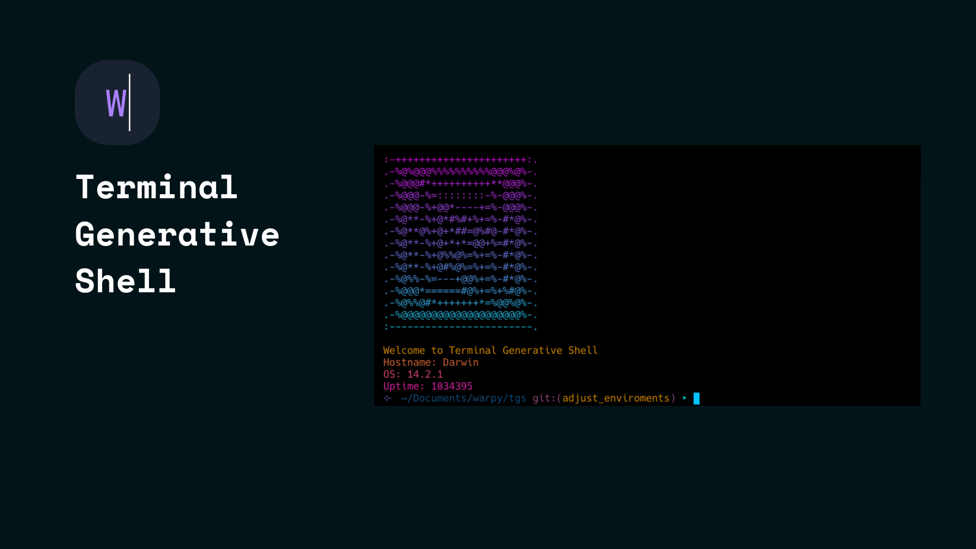 Warpy: Terminal Generative Shell