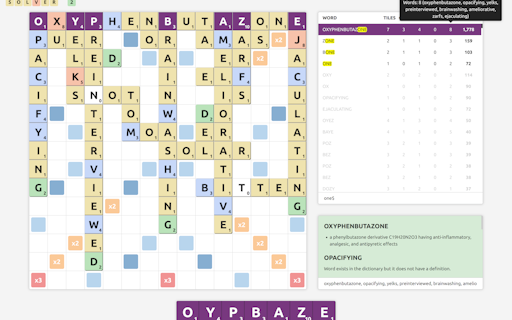 Scrabble Solver