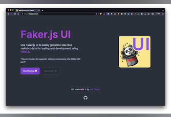 Faker.js UI