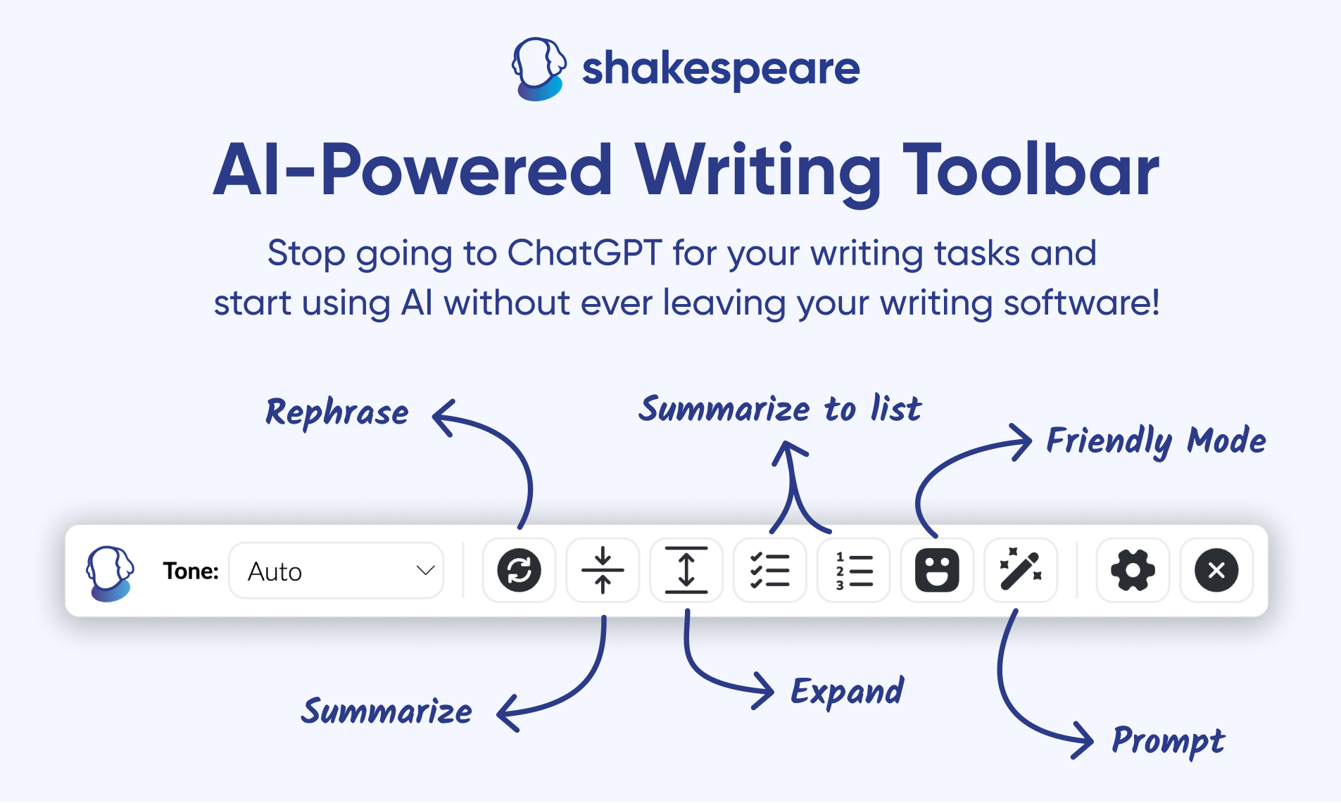 Shakespeare AI Writing Toolbar