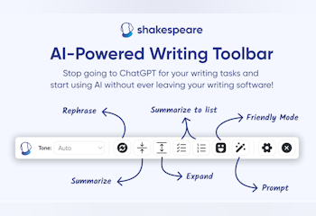 Shakespeare AI Writing Toolbar