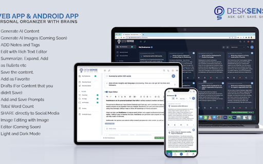 DeskSense - AI-powered Personal Assistant