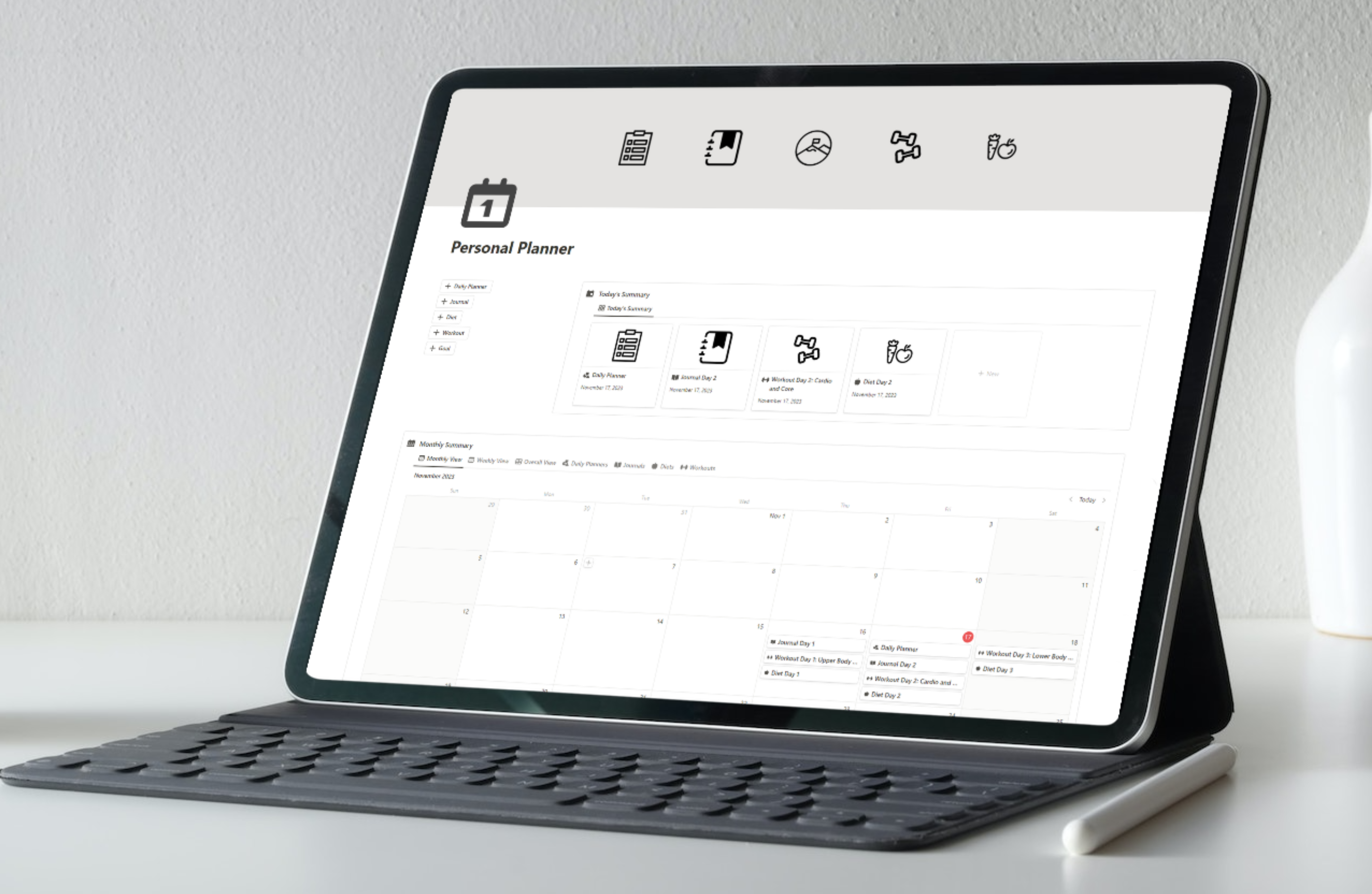 Personal Planner for Notion