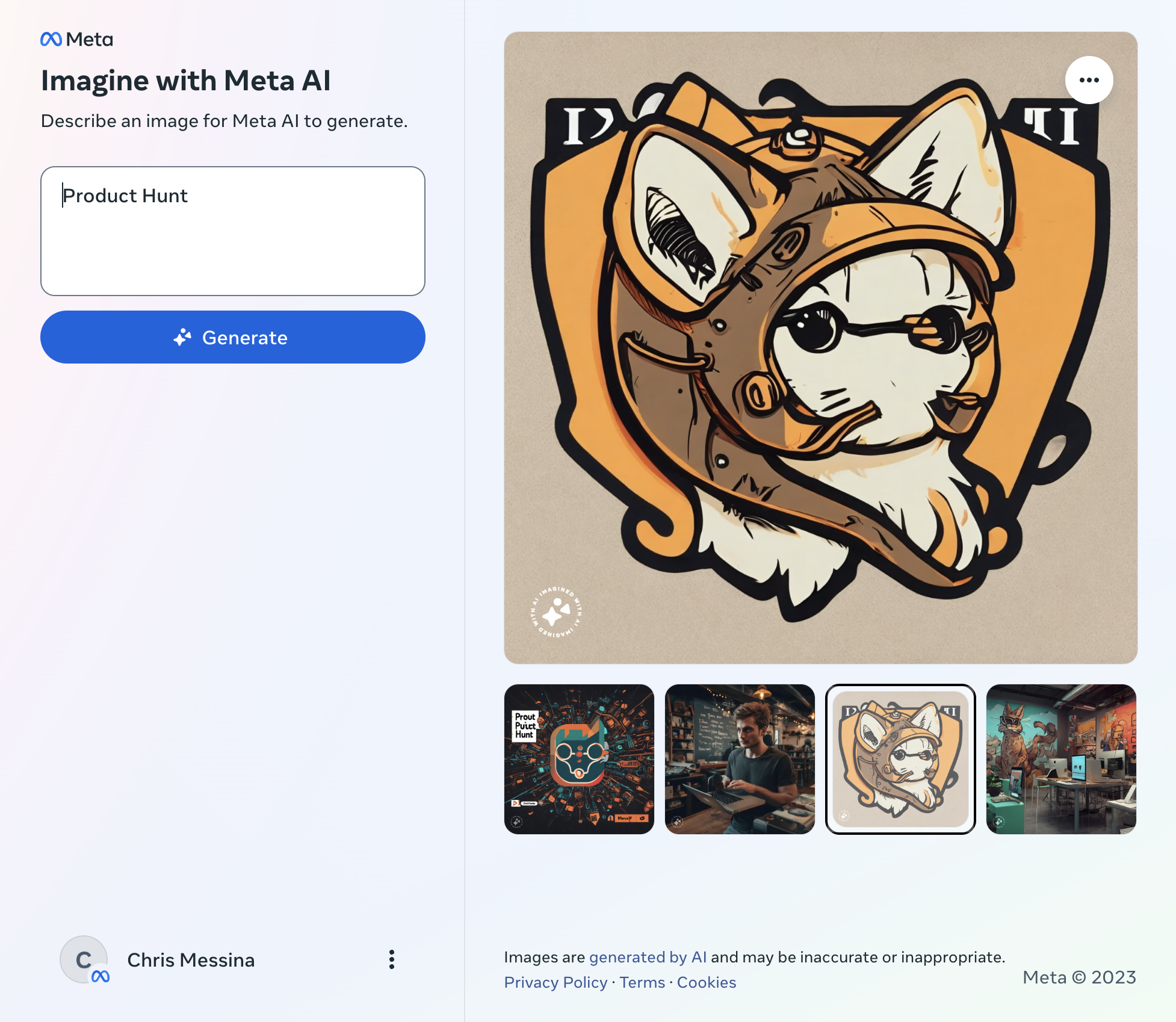 Imagine with Meta AI