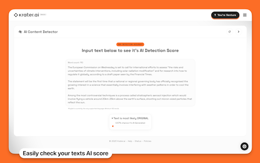 AI Content Detector
