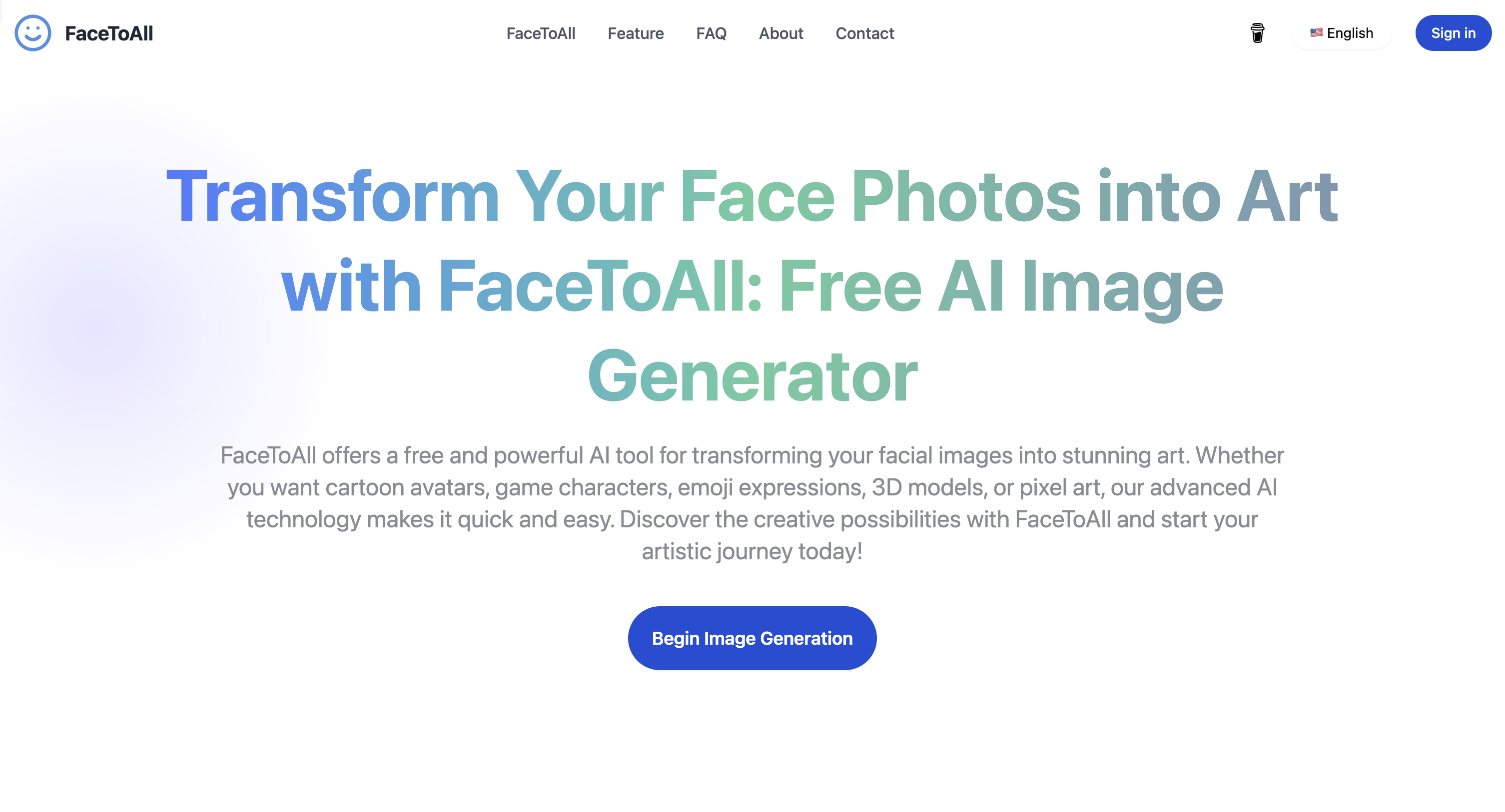 FaceToAll - Face Photos to Art