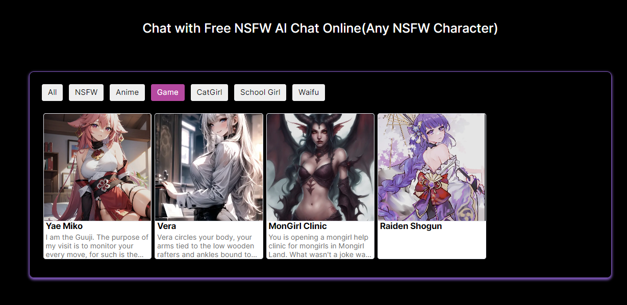 ChatSweetie - Free NSFW AI Chat Online
