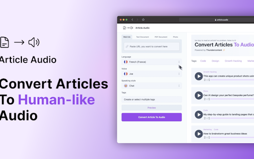 Article Audio