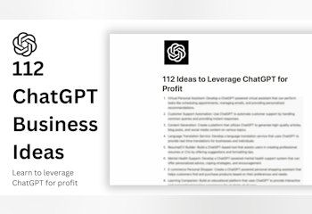 112 ChatGPT Business Ideas