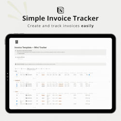 Simple Invoice Template and Mini Tracker