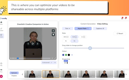 OneCliq.io AI Content Creation Genius