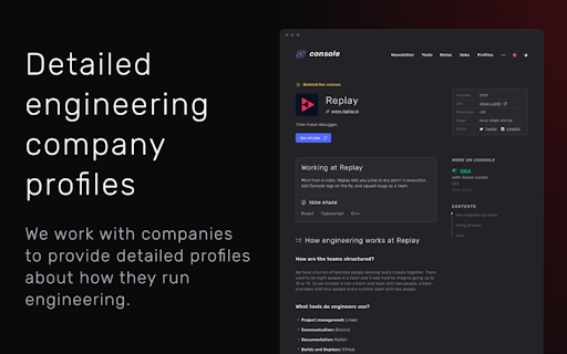 Jobs Console