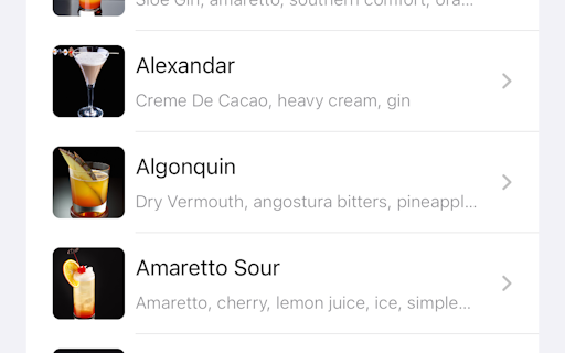One Shot - Cocktail Recipes