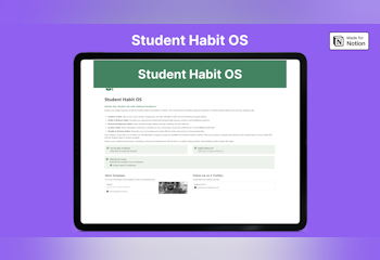 Student Habit OS