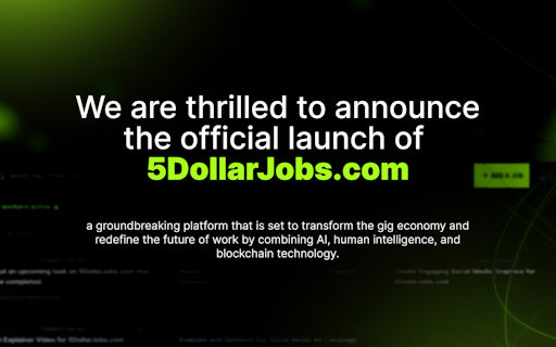 5DollarJobs.com, Global gigs marketplace
