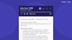 Daily Read - Podcast of Your Meetings