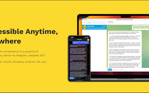 Solvemigo - ChatGPT for Telegram