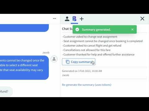 Chat Summary for LiveChat